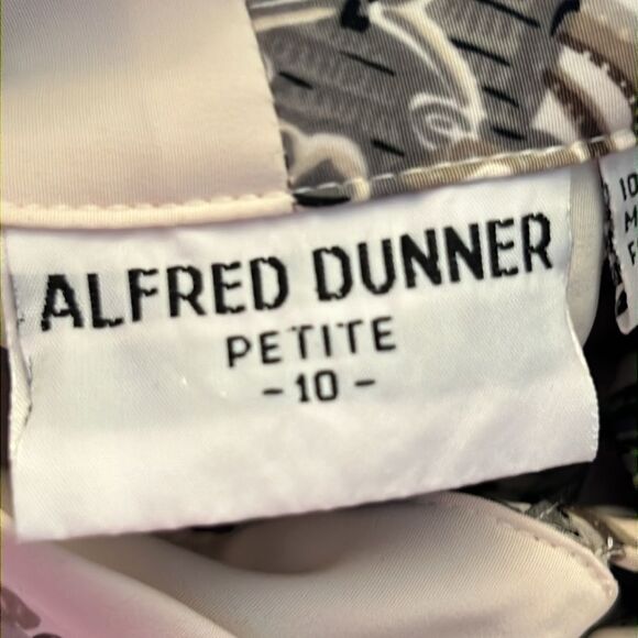 ALFRED DUNNER Petite Long Sleeve Print Blouse Size 10P - Picture 7 of 9